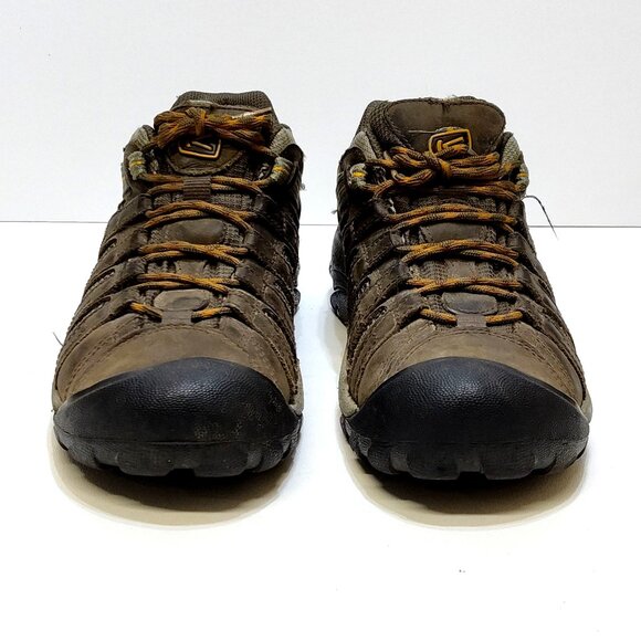 KEEN Voyageur Vented Hiking Shoes Men US 9M Leather Mesh Outdoor Water-Resistant - Picture 3 of 12